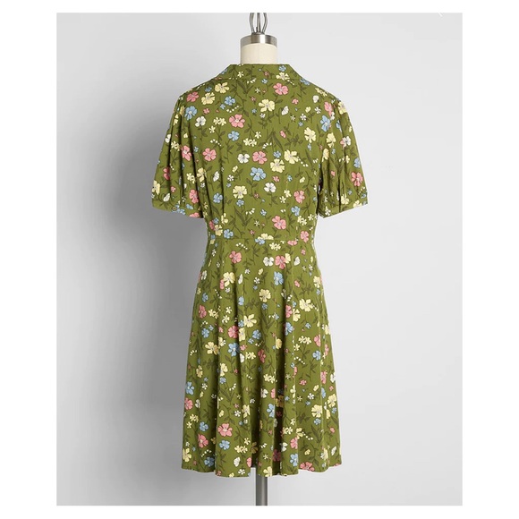 ModCloth Wildflower Power Shirt Dress NWT - Picture 3 of 12